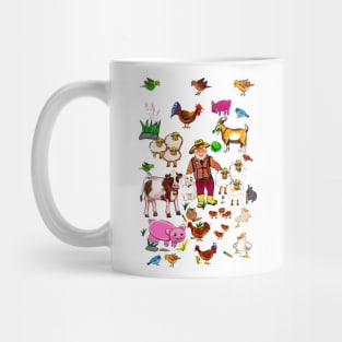 Old Macdonald had a farm and on that farm he had a dog, cow, duck, sheep Mug